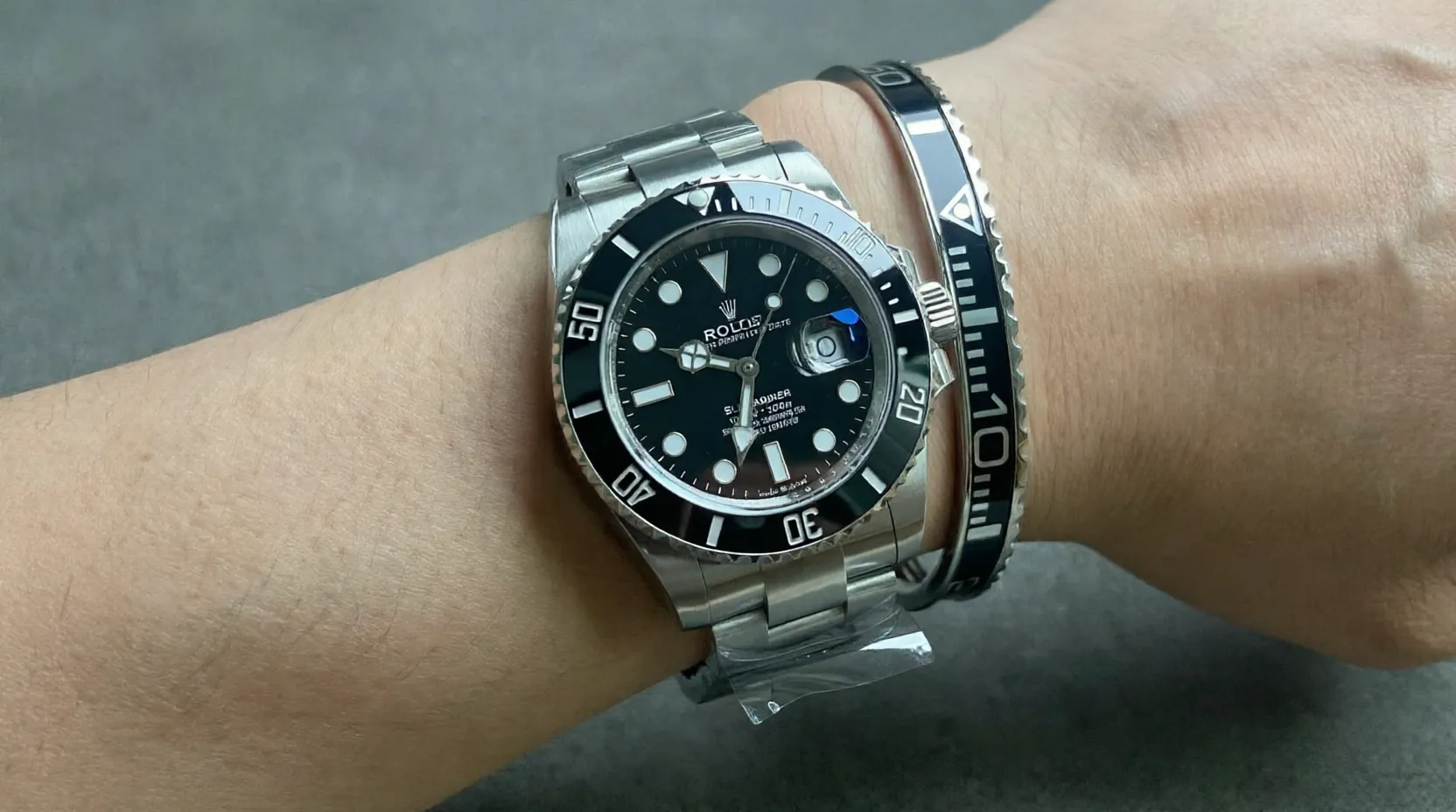 Black Submariner Titanium Steel Bracelet