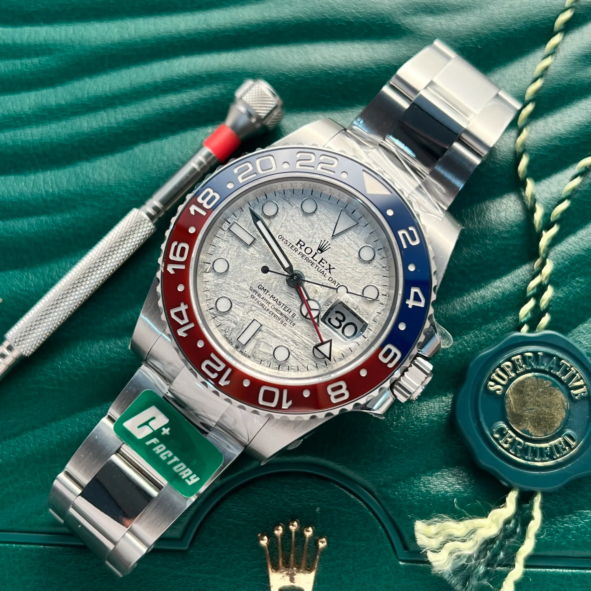 Rolex GMT-Master II Meteorite Dial 126719BLRO “Superman”