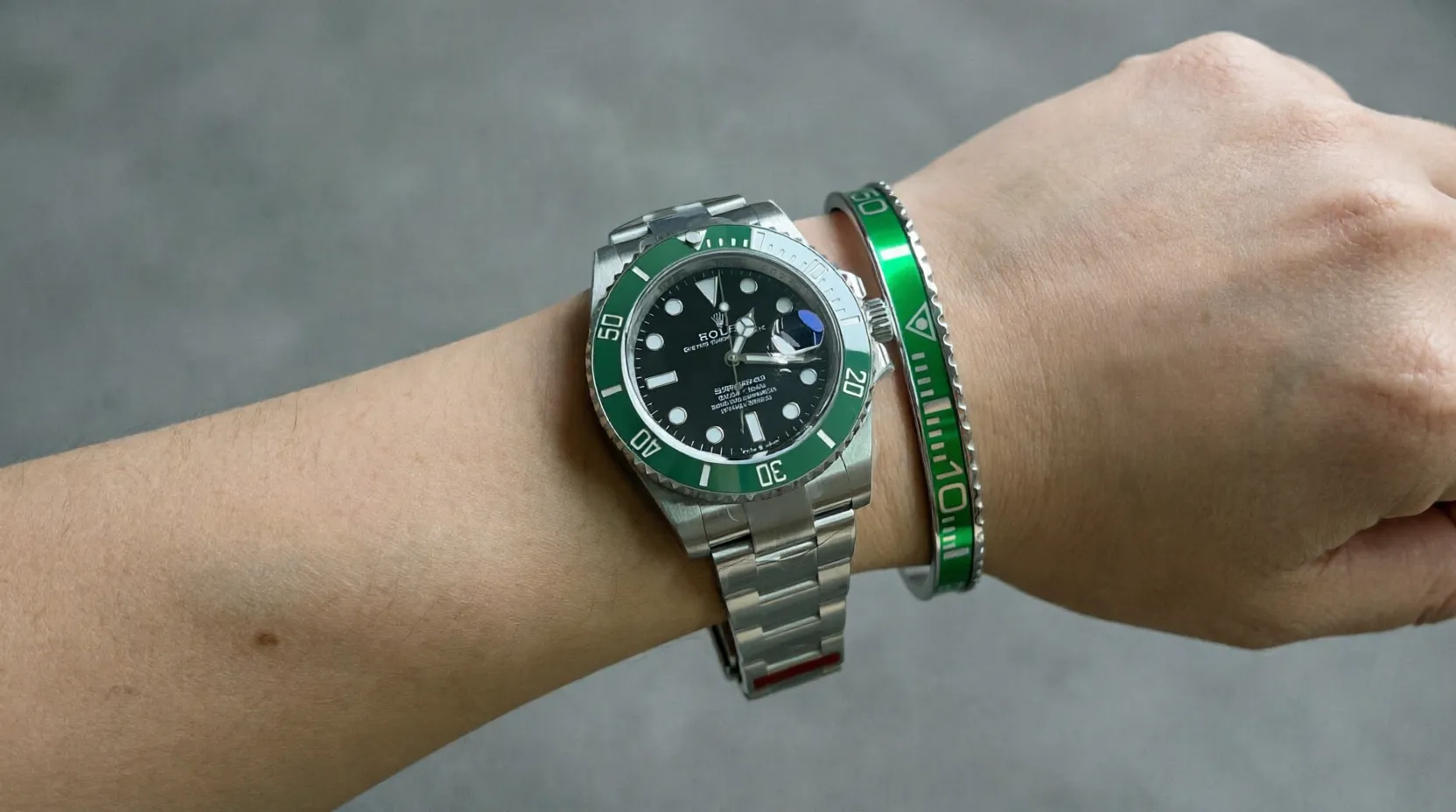 Hulk Green Submariner Titanium Steel Bracelet