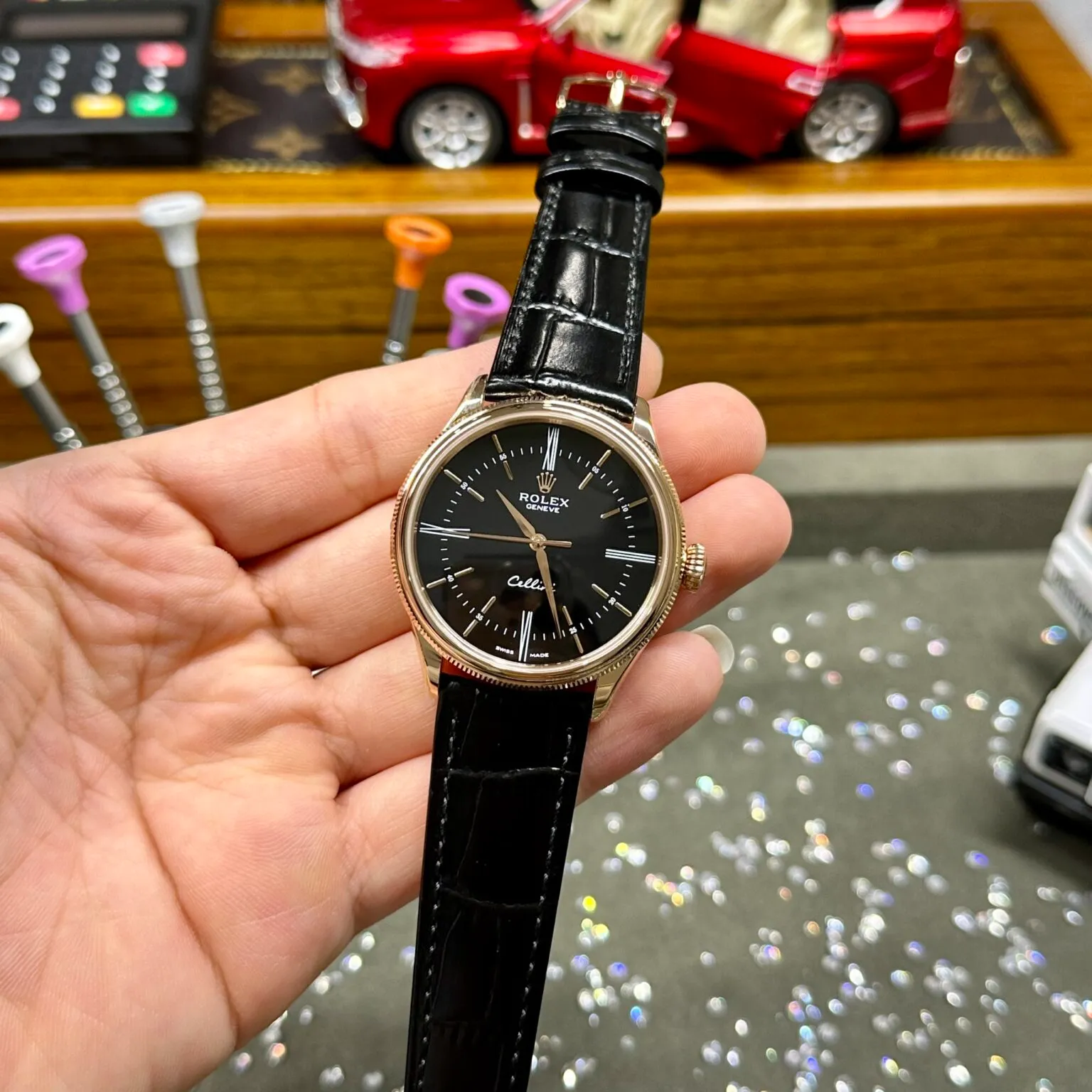 Rolex Cellini Black Dial REP016814