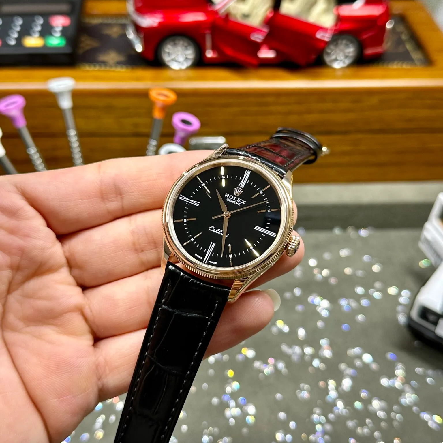 Rolex Cellini Black Dial REP016814