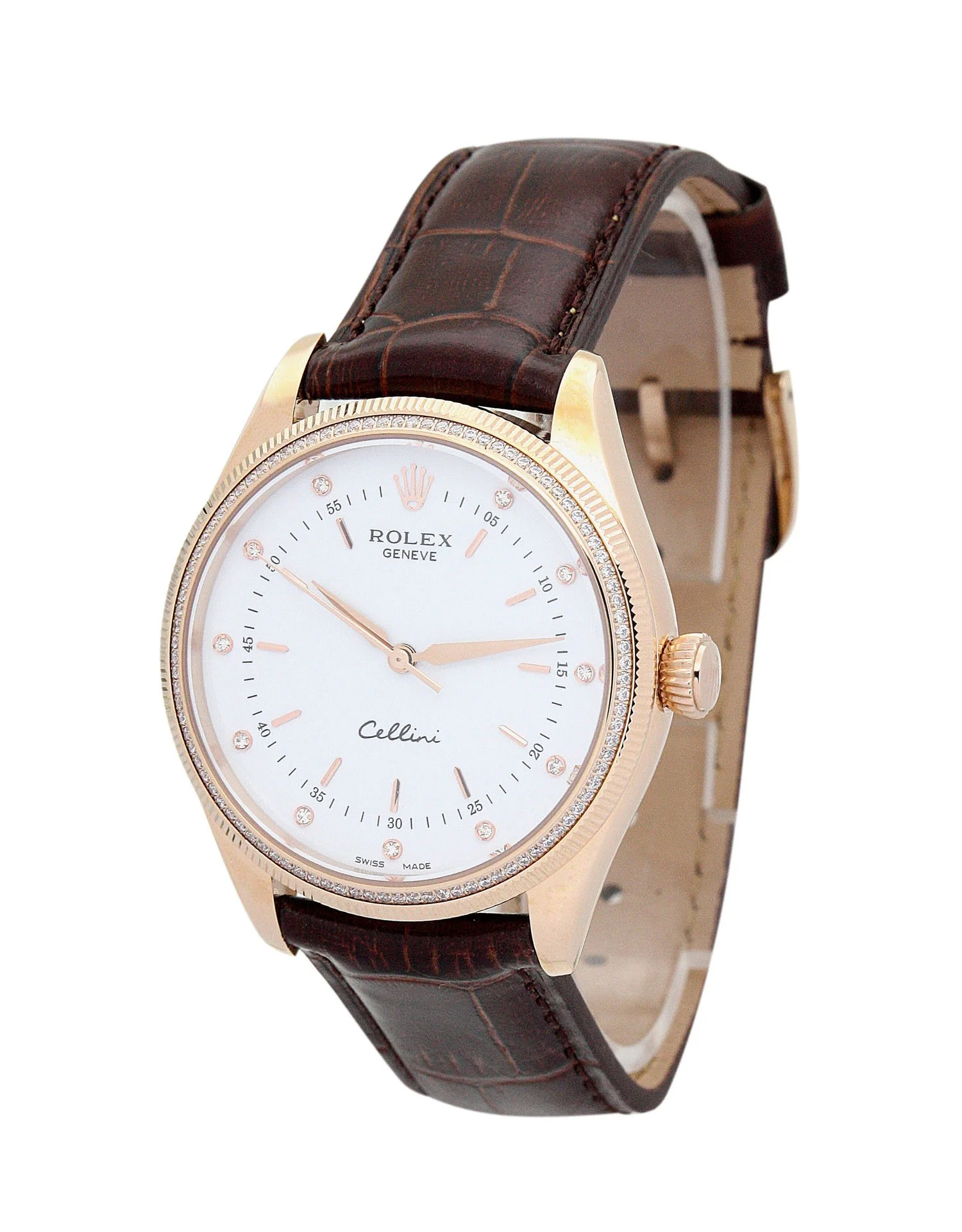 Rolex Cellini White Dial 5310 Rose Gold