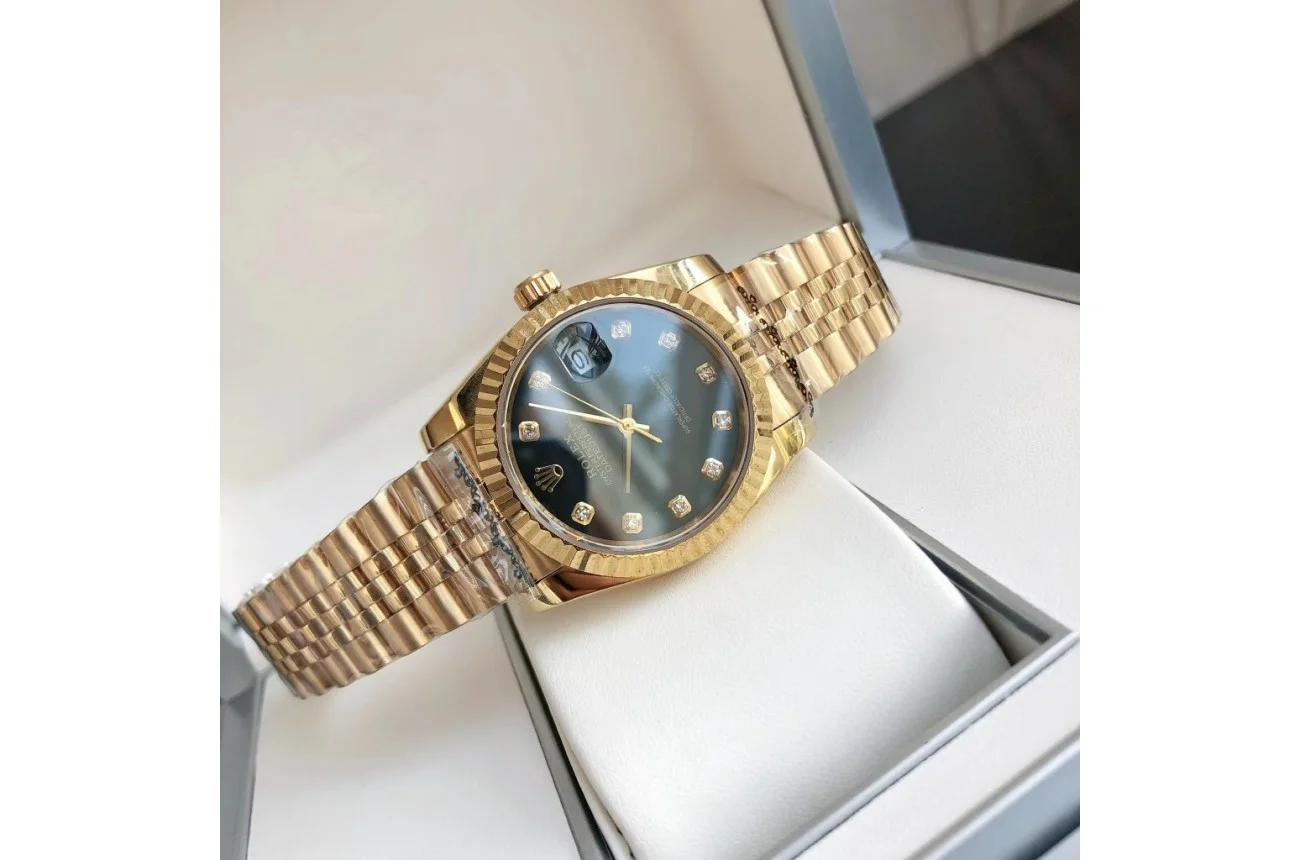Rolex Datejust RG/RG Jub Black/Dial 36/28 mm