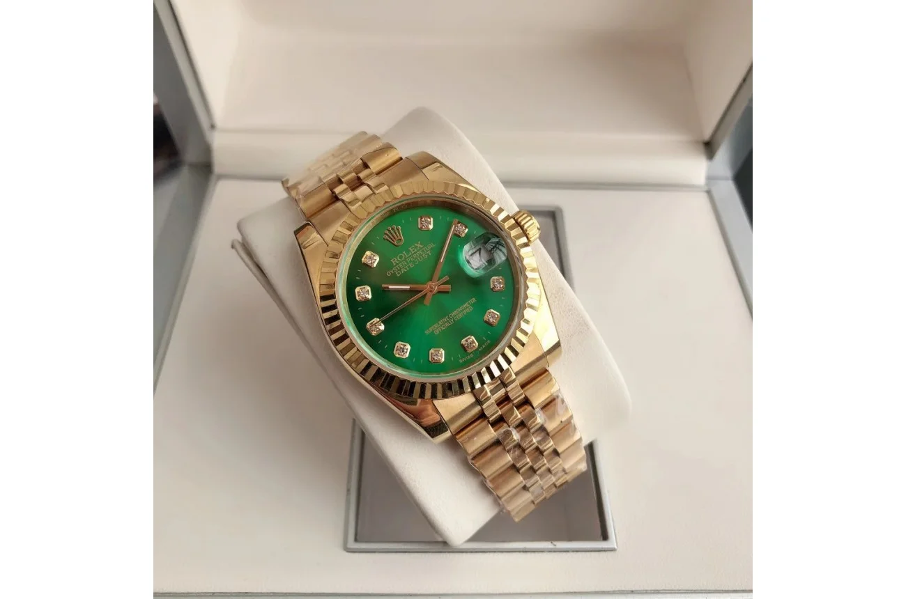 Rolex Datejust RG/RG Jub Green/Dial 36/28 mm