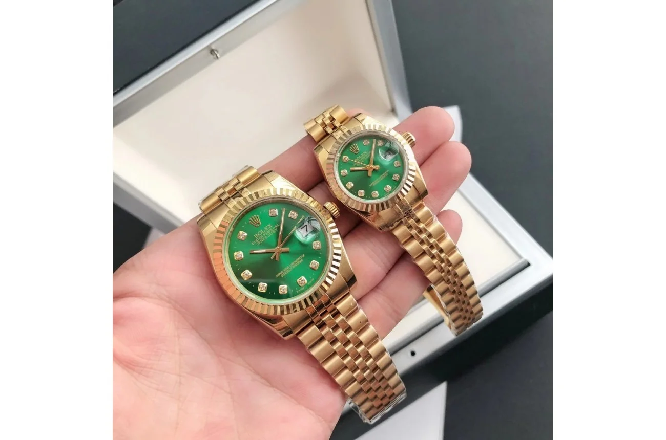 Rolex Datejust RG/RG Jub Green/Dial 36/28 mm