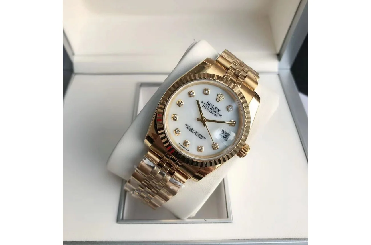 Rolex Datejust RG/RG Jub White/Dial 36/28 mm