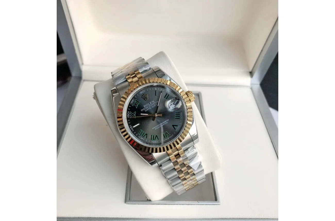 Rolex Datejust RG/SS Jub Grey/Rmn 36/28 mm