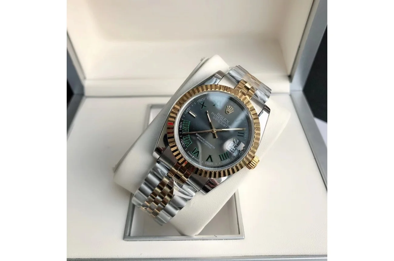 Rolex Datejust RG/SS Jub Grey/Rmn 36/28 mm