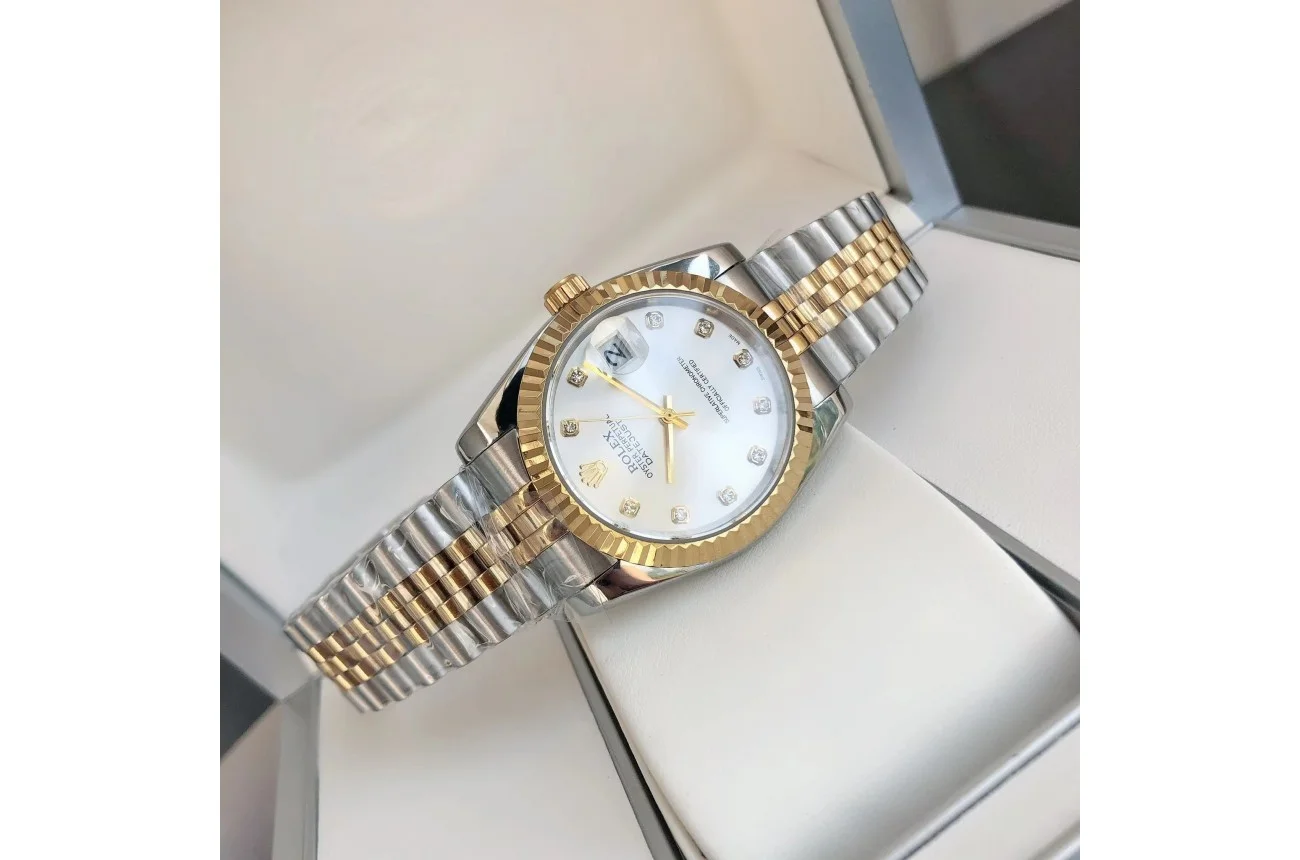 Rolex Datejust RG/SS Jub Sliver/Dia 36/28 mm