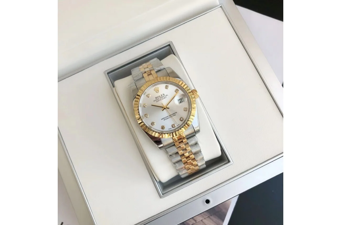 Rolex Datejust RG/SS Jub Sliver/Dia 36/28 mm