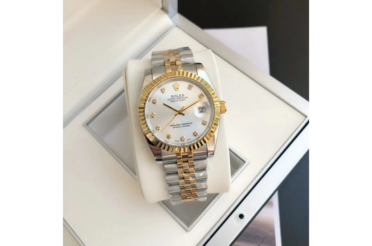 Rolex Datejust RG/SS Jub Sliver/Dia 36/28 mm