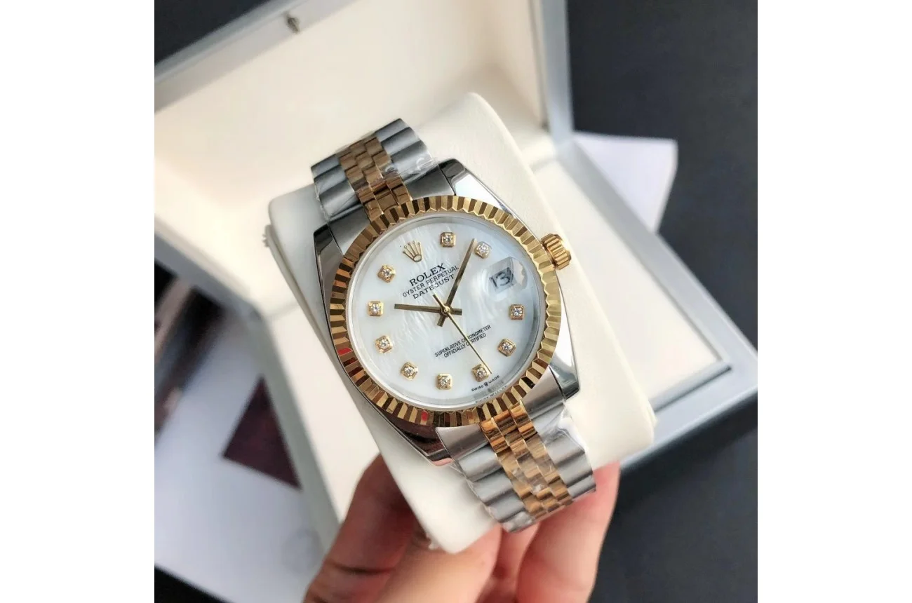 Rolex Datejust RG/SS Jub White/Dial 36/28 mm