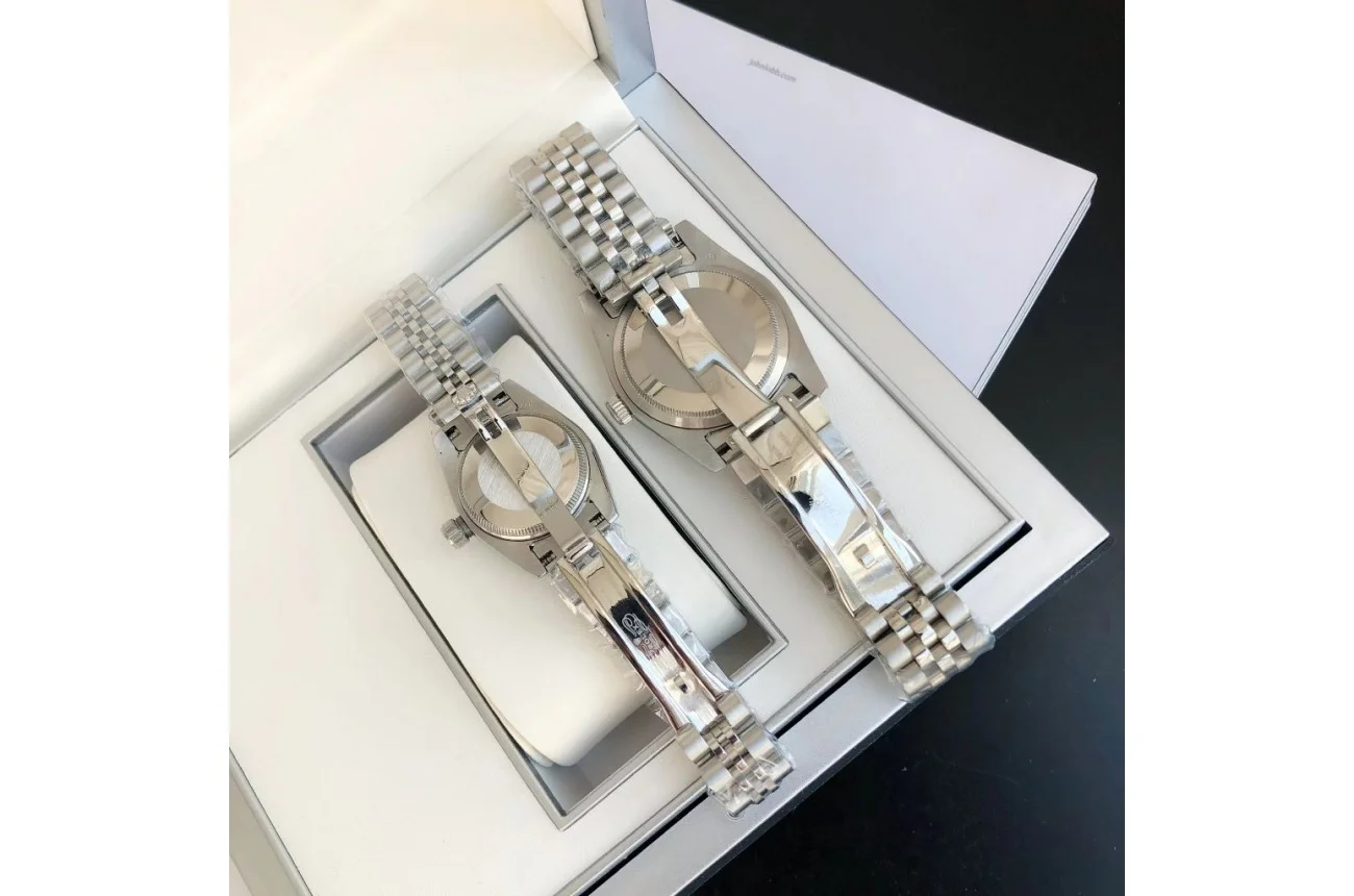 Rolex Datejust SS/SS Jub Black/Dial 36/28 mm