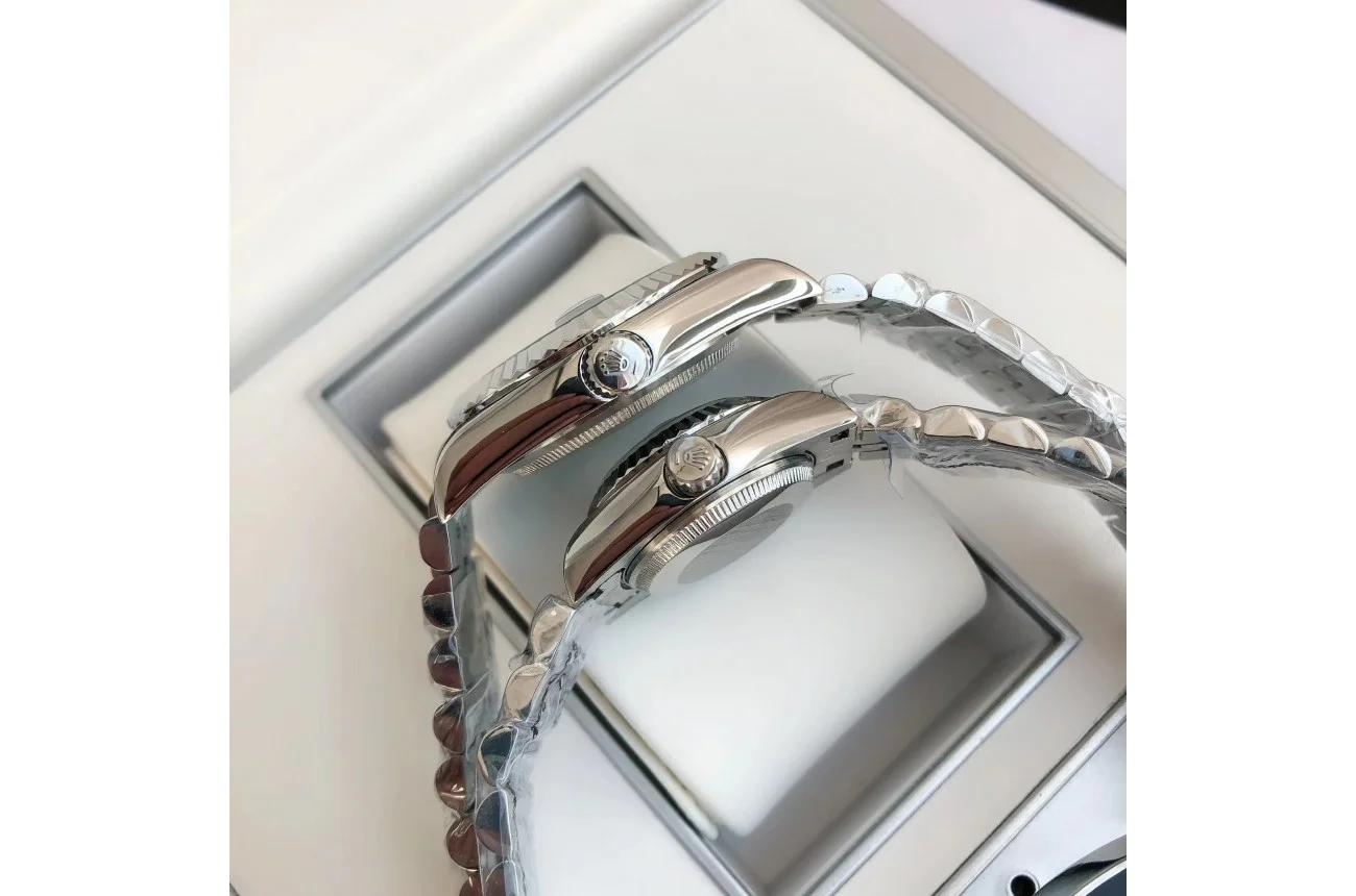 Rolex Datejust SS/SS Jub Black/Dial 36/28 mm