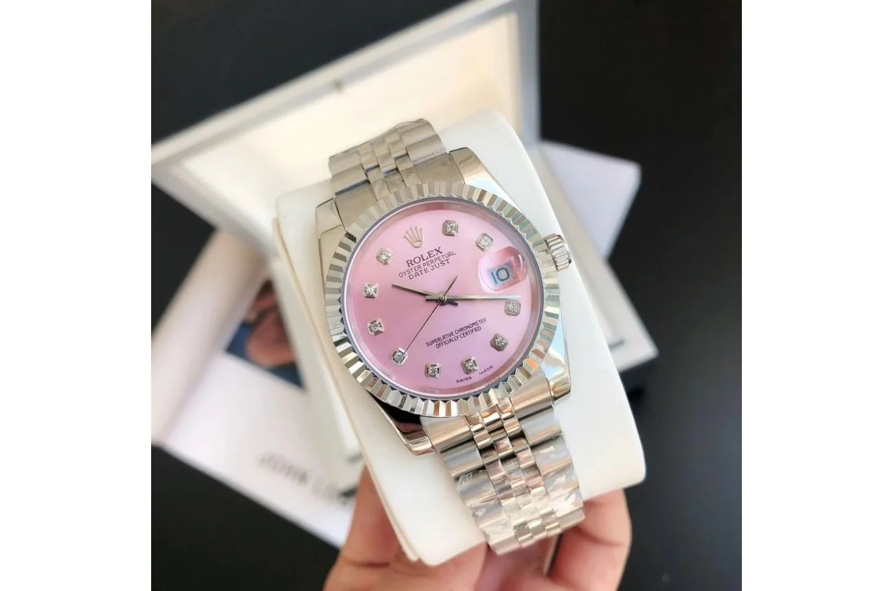 Rolex Datejust SS/SS Jub Pink/Dial 36/28 mm