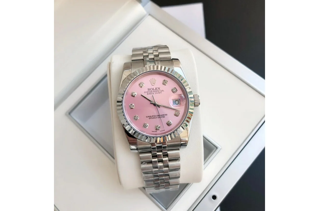 Rolex Datejust SS/SS Jub Pink/Dial 36/28 mm