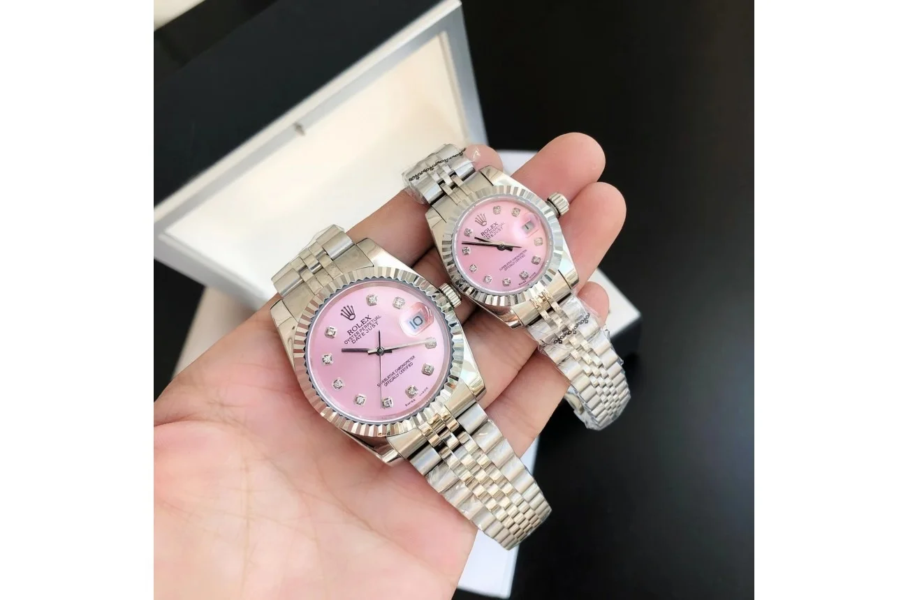 Rolex Datejust SS/SS Jub Pink/Dial 36/28 mm