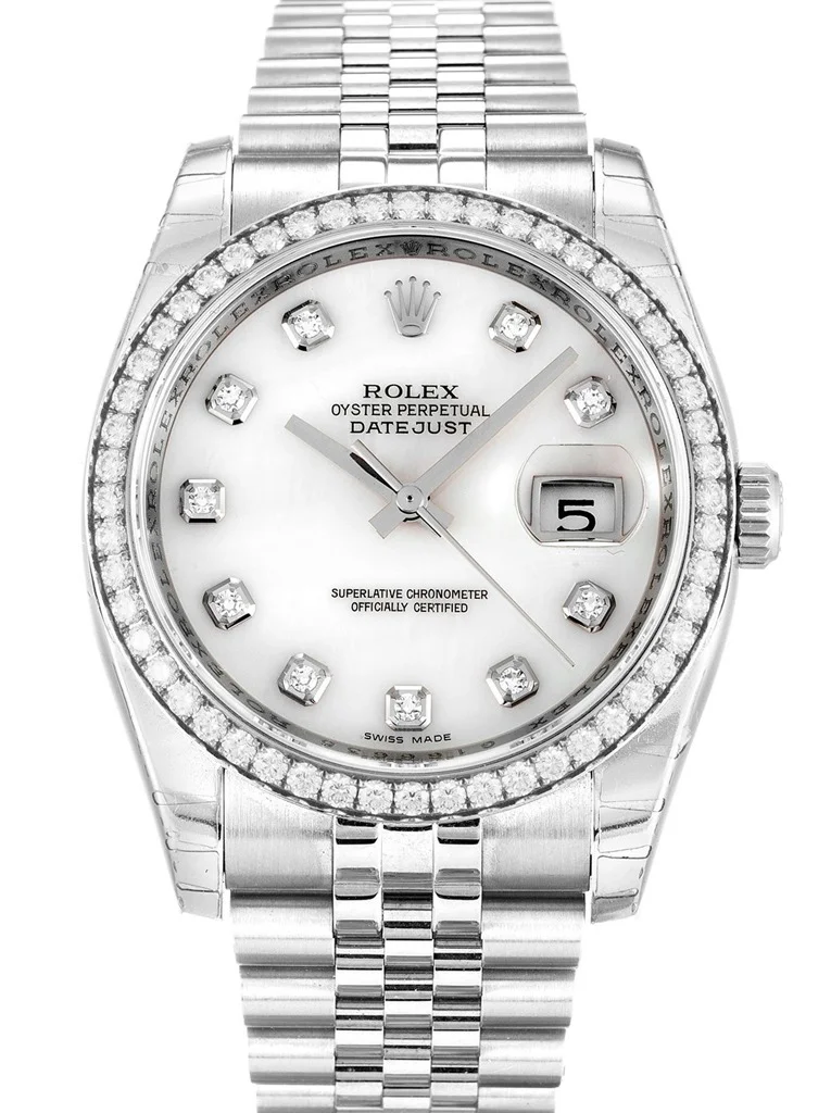 Rolex Datejust Mother of Pearl – White Dial 116244 36 mm