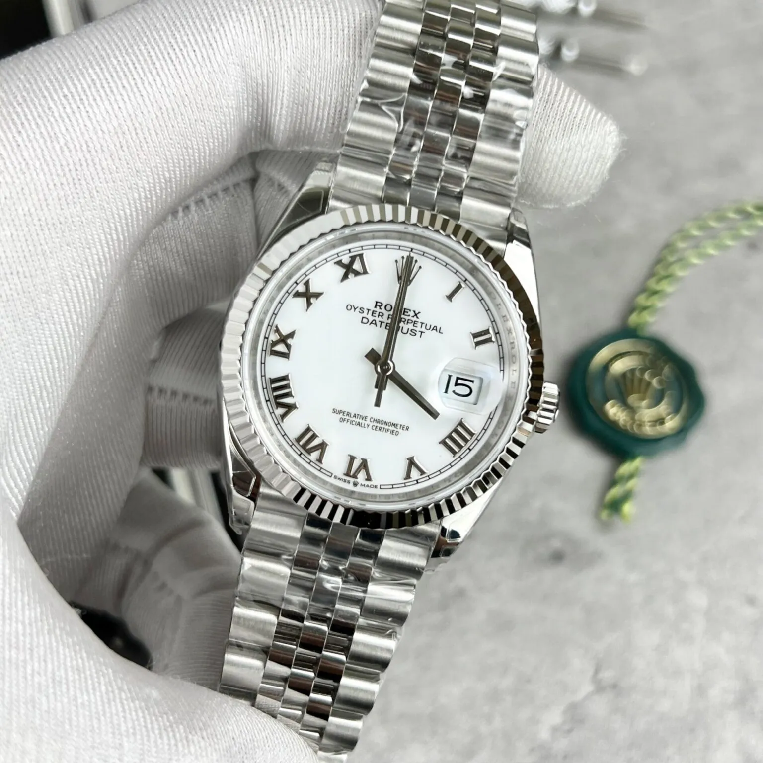 Rolex Datejust White Dial 16220-2 36 mm