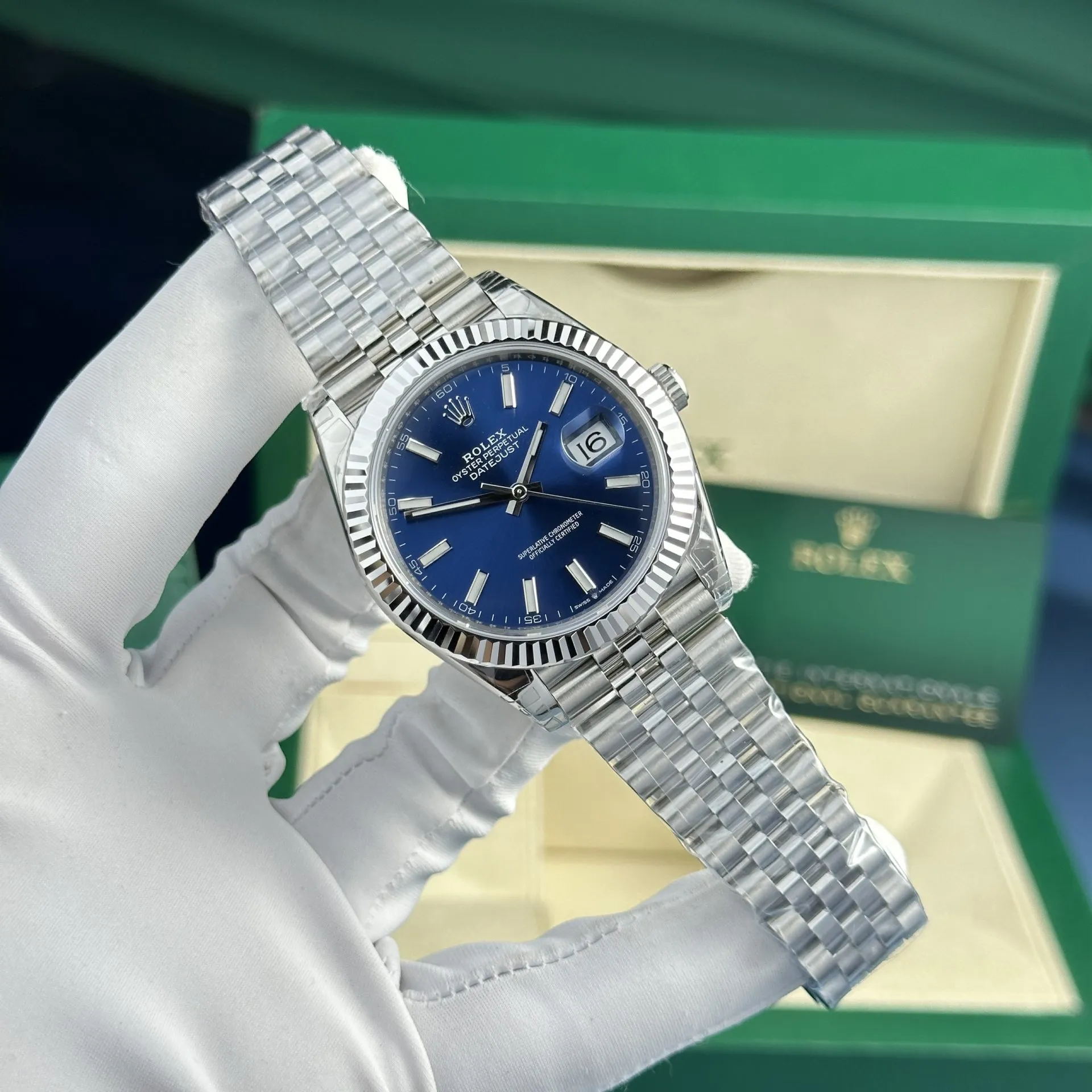 Rolex Datejust Blue Dial 126334 Jubilee 41 mm
