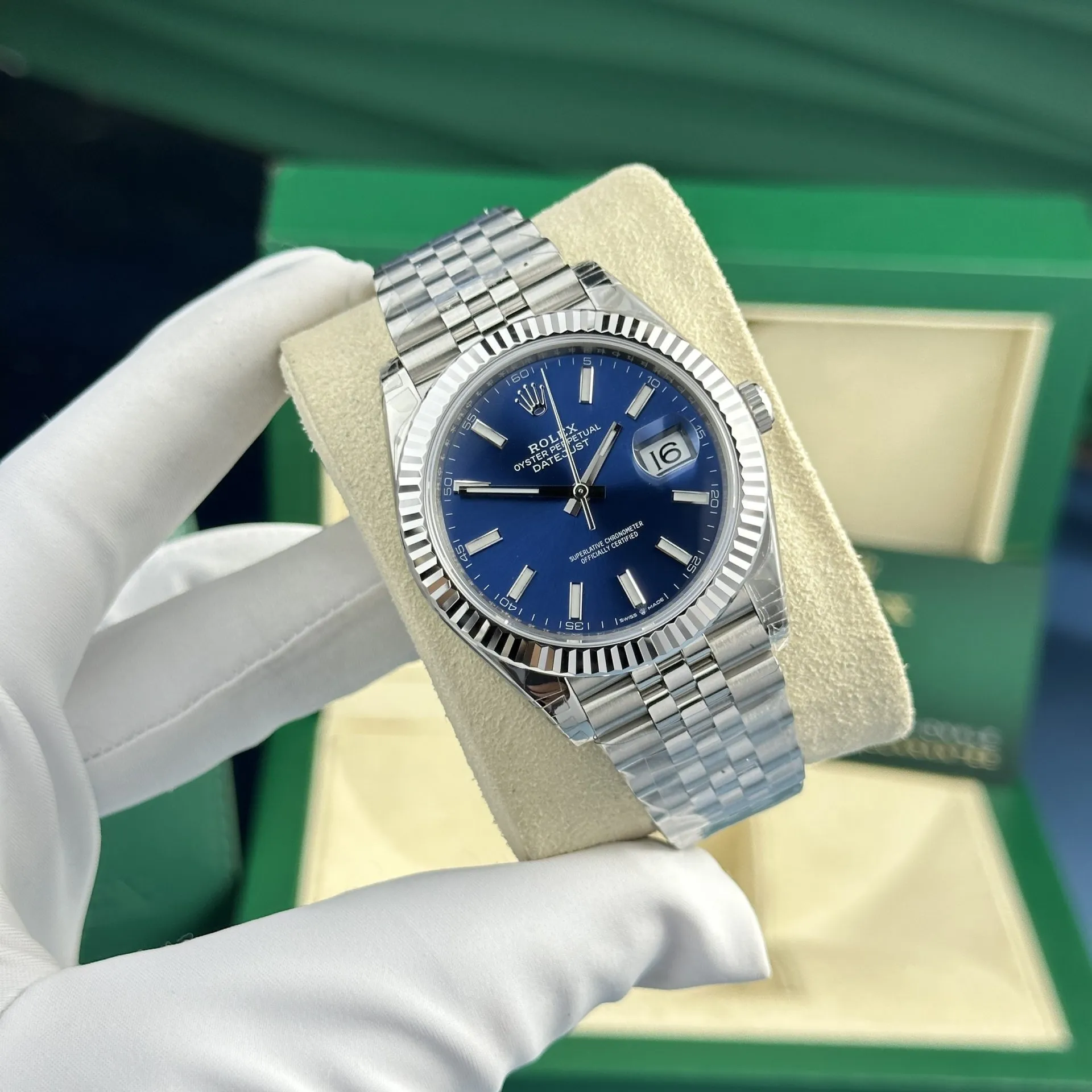 Rolex Datejust Blue Dial 126334 Jubilee 41 mm