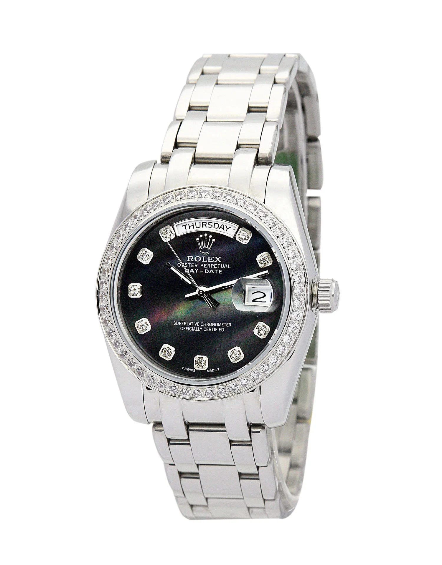 Rolex Day-Date Black Dial 118346 36 mm