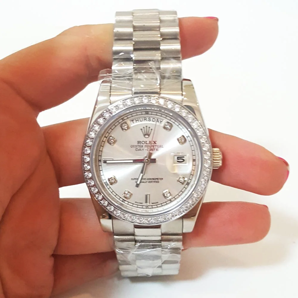 Rolex Day-Date Silver Dial 118346 36 mm