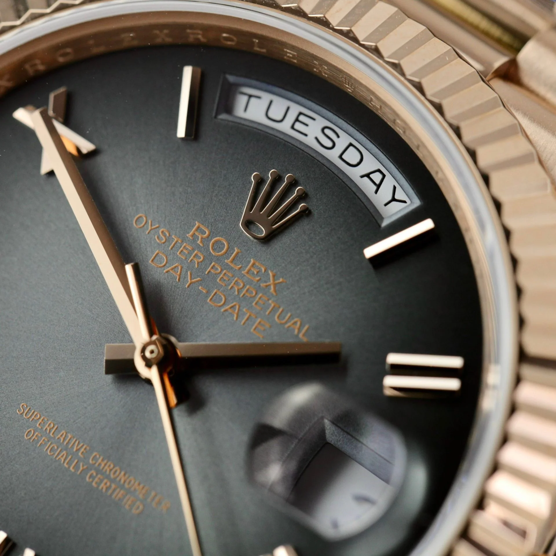 Rolex Day-Date Slate Ombré Dial 228235-0055 40 mm