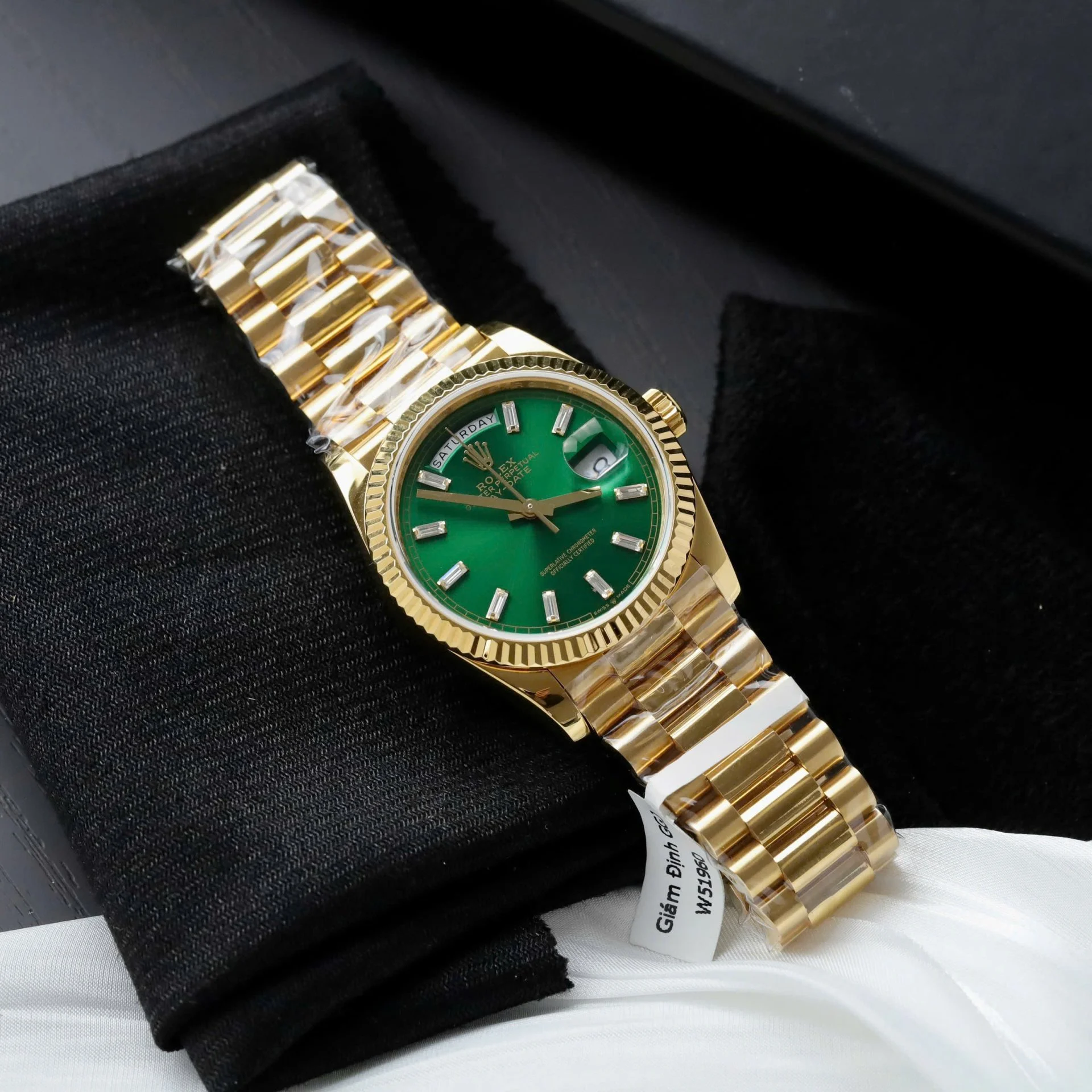 Rolex Day-Date II Green Dial 128238 36 mm