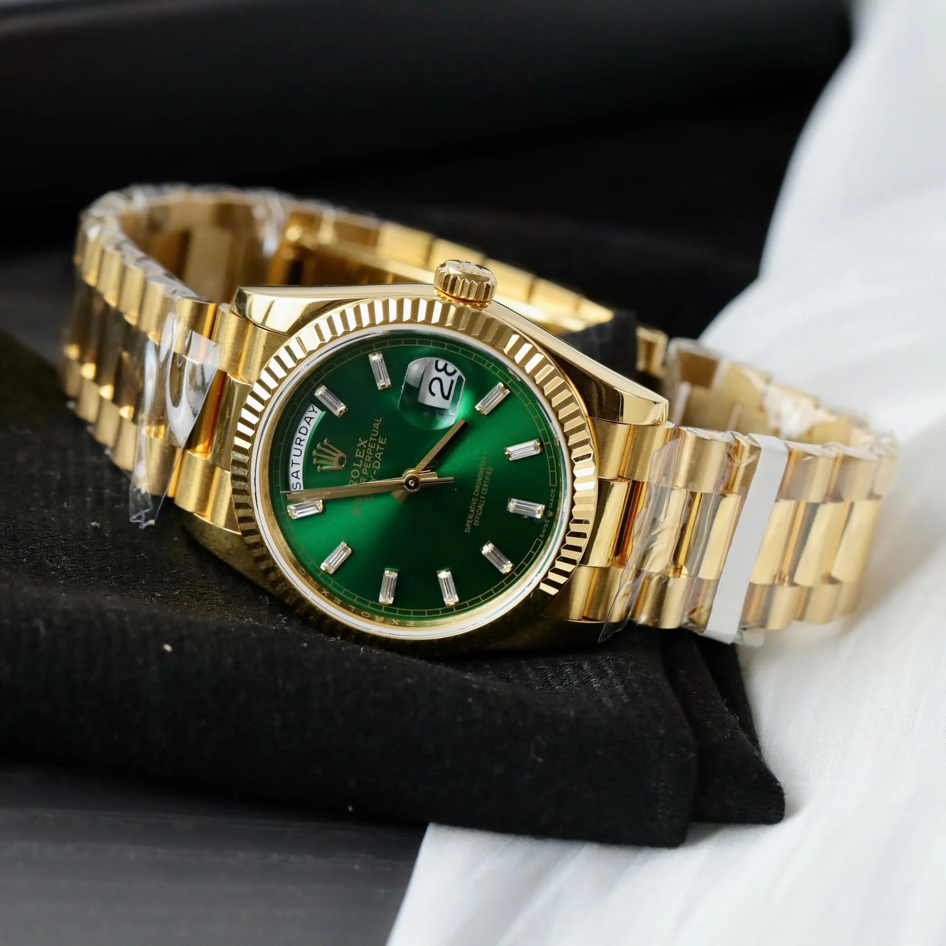 Rolex Day-Date II Green Dial 128238 36 mm