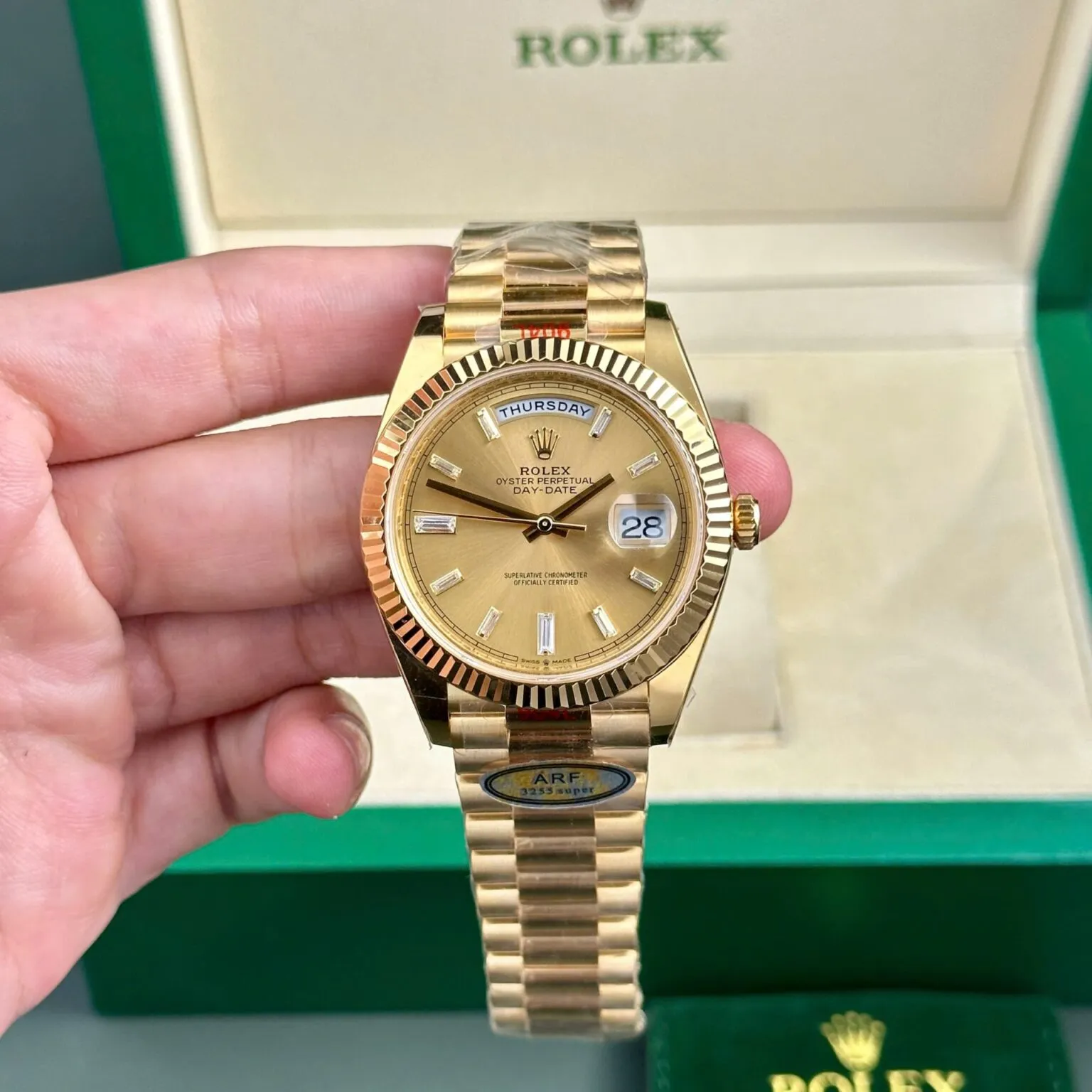 Rolex Day-Date II Champagne Dial 228238 40 mm