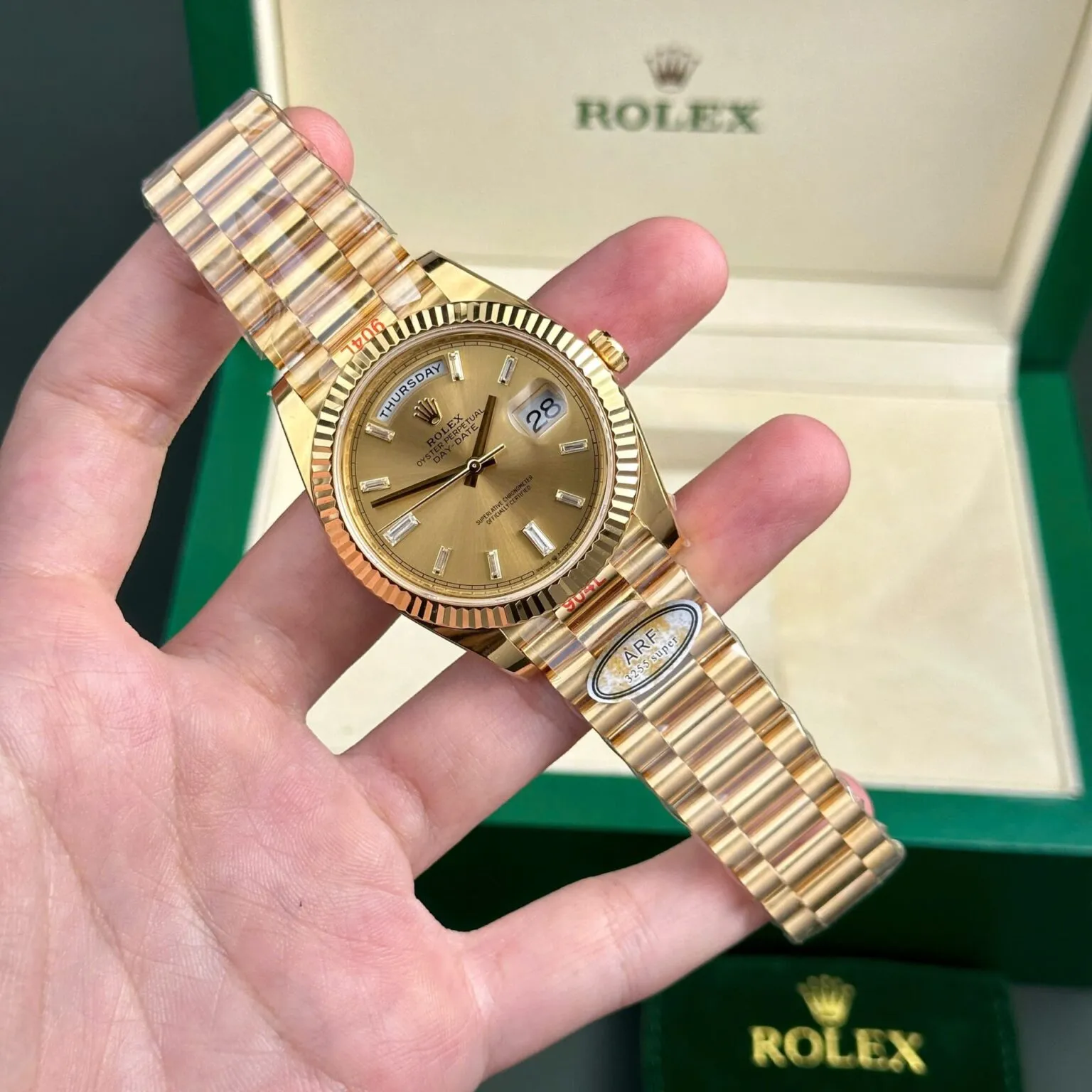 Rolex Day-Date II Champagne Dial 228238 40 mm