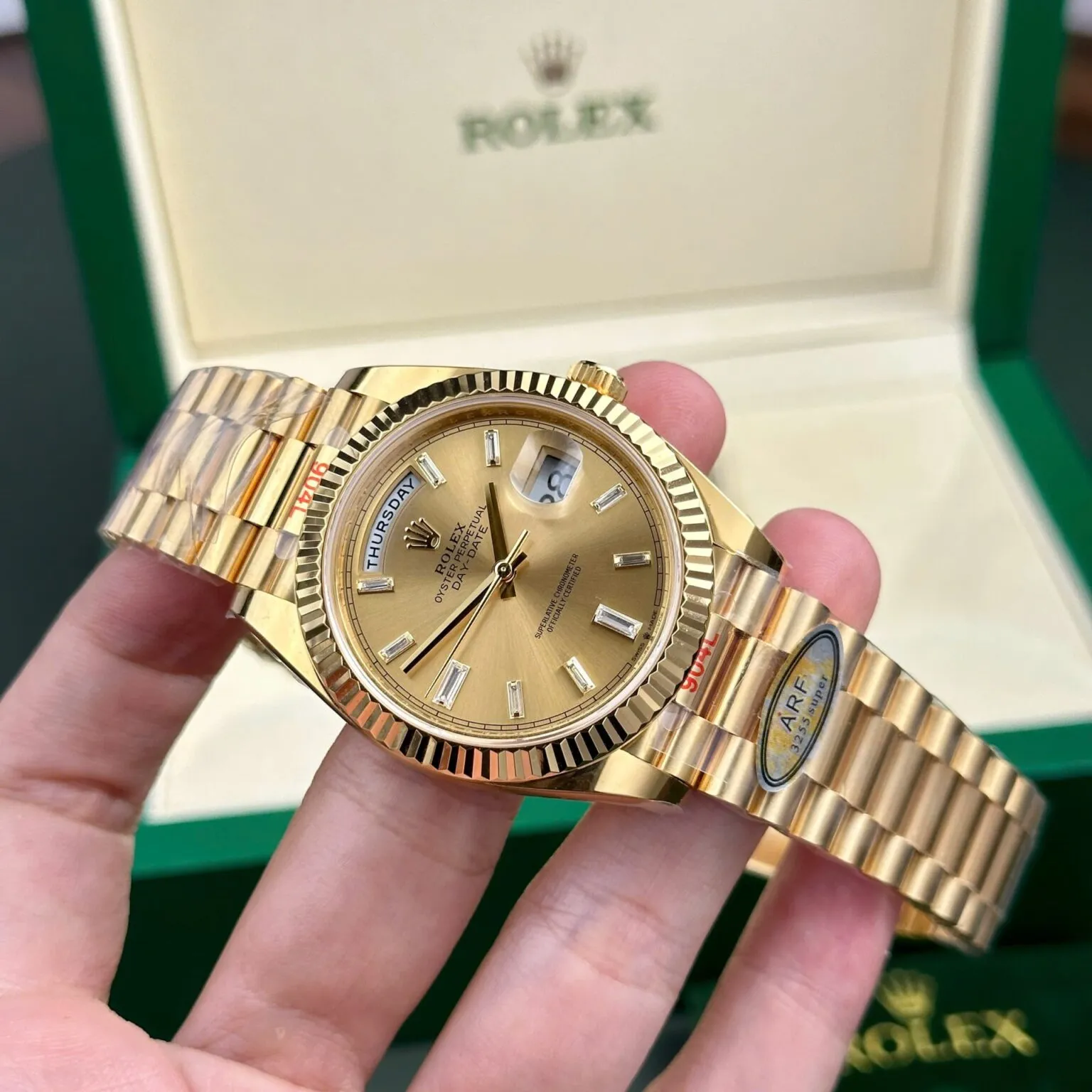 Rolex Day-Date II Champagne Dial 228238 40 mm
