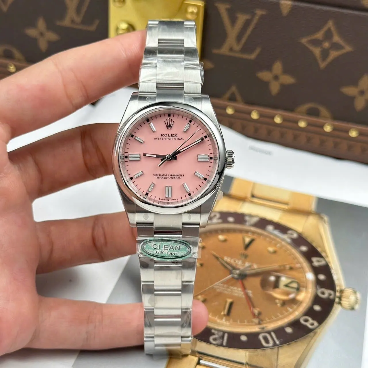 Rolex Oyster Perpetual Lady Candy Pink Dial 126000 36 mm