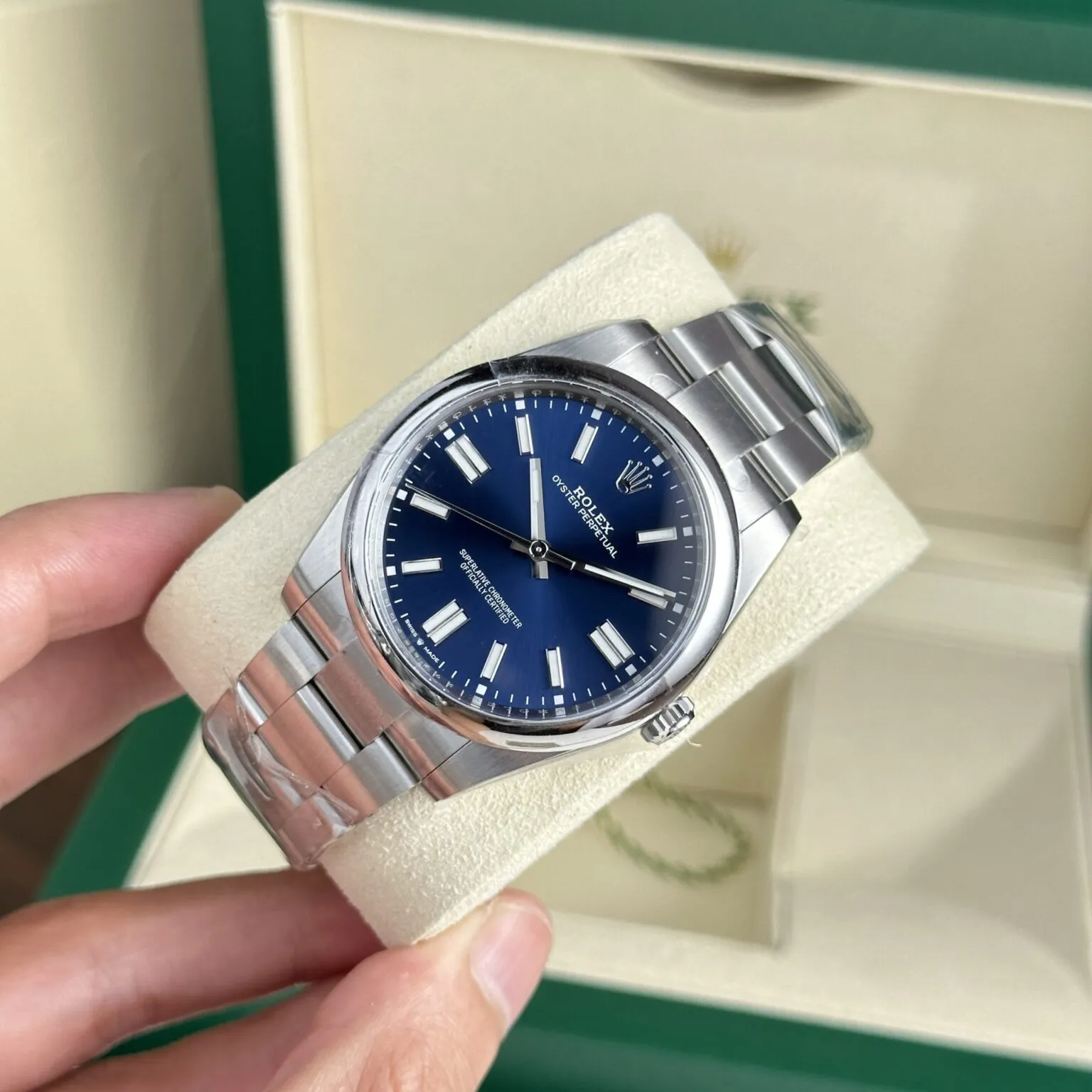 Rolex Oyster Perpetual Blue Dial 124300 41 mm