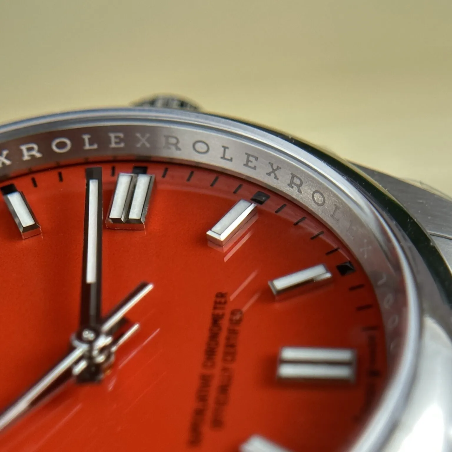 Rolex Oyster Perpetual Coral Red Dial 124300 41 mm