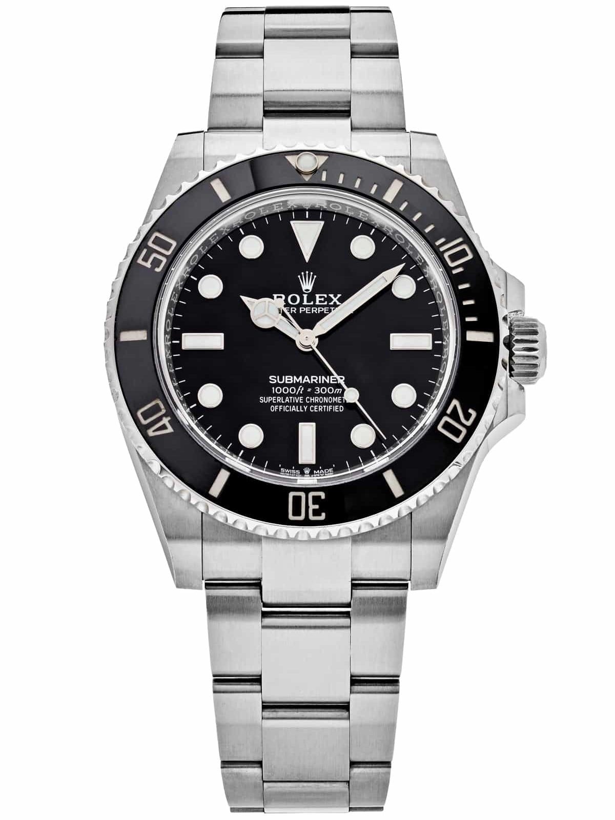 Rolex Submariner Black Dial 124060 No-Date