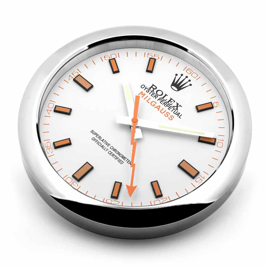 ROLEX WALL CLOCK – MILGAUSS WHITE