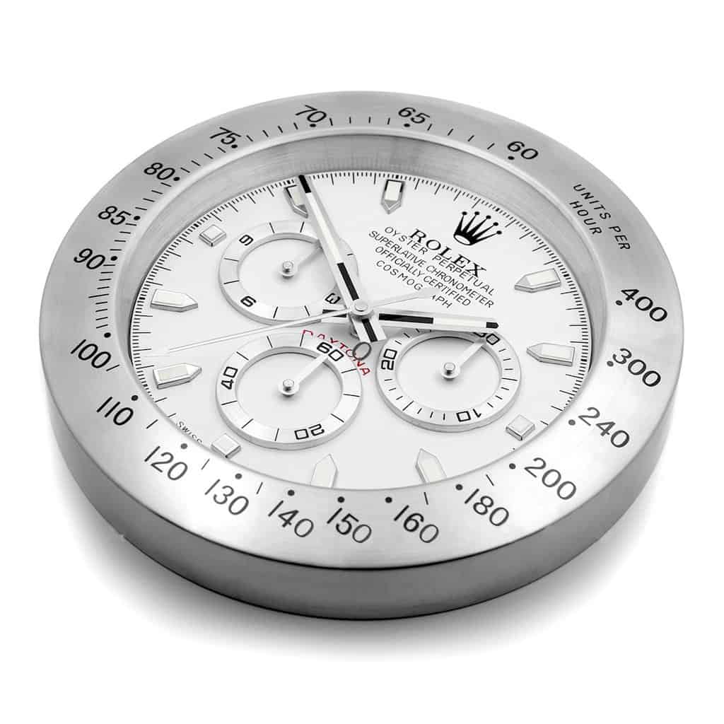 ROLEX WALL CLOCK – ROLEX DAYTONA SILVER
