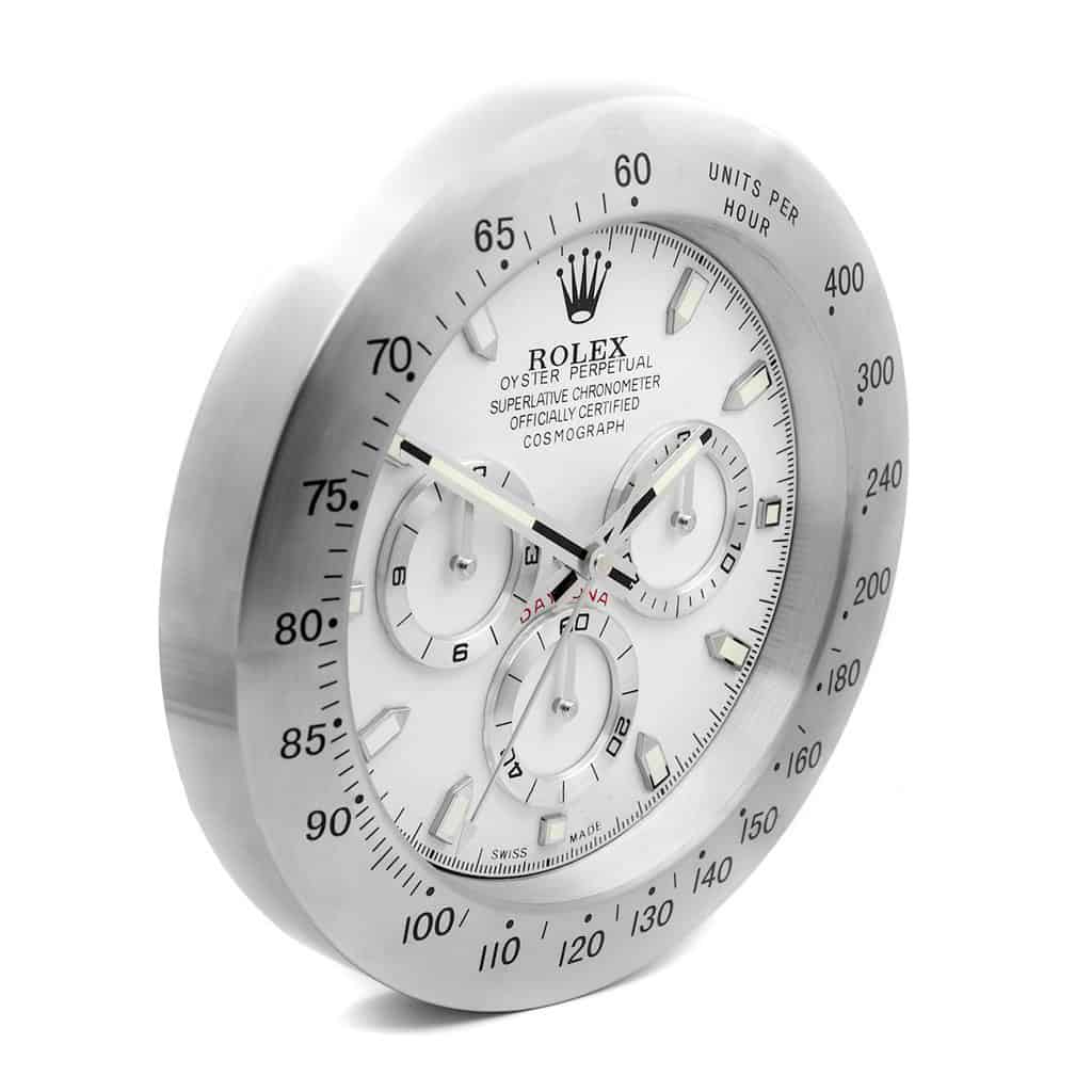 ROLEX WALL CLOCK – ROLEX DAYTONA SILVER